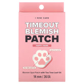 I Dew Care, Timeout Blemish Patch, Happy Paws, 36 Patches
