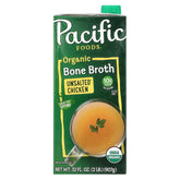 Pacific Foods, Organic Bone Broth, Unsalted Chicken, 32 fl oz (907 g)