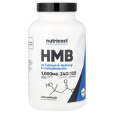 Nutricost, HMB, 240 Capsules (500 mg per Capsule)