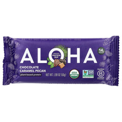 Aloha, Organic Protein Bars, Chocolate Caramel Pecan, 12 Bars, 1.98 oz (56 g) Each