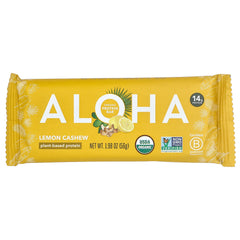 Aloha, Organic Protein Bars, Lemon Cashew, 12 Bars, 1.98 oz (56 g) Each