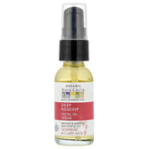 Aura Cacia, Organic Deep Rosehip Facial Oil Serum, Geranium & Clary Sage, 1 fl oz (30 ml)