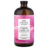 Heritage Store, Organic Castor Oil, 32 fl oz (946 ml)