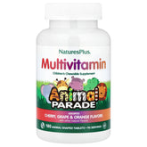 NaturesPlus, Animal Parade®, Children's Chewable Multivitamin, Cherry, Grape & Orange, 180 Animal-Shaped Tablets