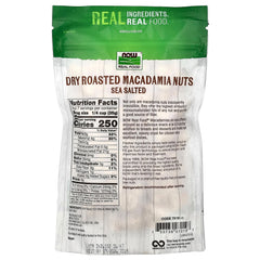 NOW Foods, Real Food, Macadamia Nuts, Dry Roasted & Sea Salted, 9 oz (255 g)