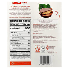 Aloha, Organic Protein Mini Bars, Peanut Butter Cup, 20 Bars, 0.85 oz (24 g) Each