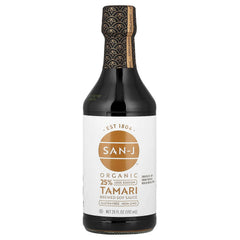 San-J, Organic Tamari Brewed Soy Sauce, Less Sodium, 20 fl oz (592 ml)