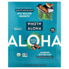 Aloha, Organic Protein Bars, Almond Butter Cup, 12 Bars, 1.98 oz (56 g) Each