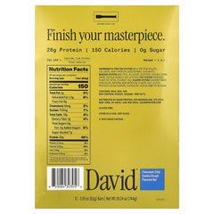 David Protein, Protein Bar, Chocolate Chip Cookie Dough, 12 Bars, 2.19 oz (62 g) Each