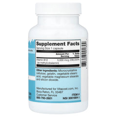 Vitacost, Vitamin B12, 5,000 mcg, 100 Capsules