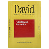 David Protein, Protein Bar, Fudge Brownie, 12 Bars, 2.19 oz (62 g) Each