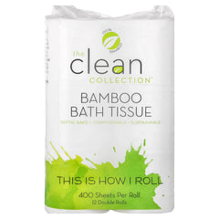 Vitacost, The Clean Collection™, Bamboo Bath Tissue, 12 Double Rolls