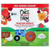 Once Upon A Farm, Tractor Wheels™, Organic Toddler Soft-Baked Bar, Strawberry, Pumpkin & Beet, 5 Bars, 0.67 oz (19 g) Each
