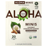Aloha, Organic Protein Mini Bars, Coconut Chocolate Almond, 20 Bars, 0.85 oz (24 g) Each