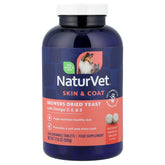 NaturVet, Brewers Dried Yeast + Omegas, For Dogs and Cats, 1,000 Chewable Tabs, 17.6 oz (500 g)