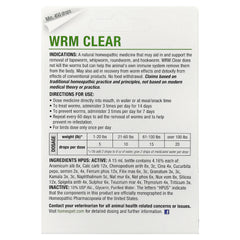 HomeoPet, WRM Clear, 15 ml