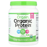 Orgain, Organic Protein Powder, Plant Based, Natural Unsweetened, 1.59 lb (720 g)