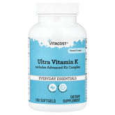 Vitacost, Ultra Vitamin K Includes Advanced K2 Complex, 180 Softgels