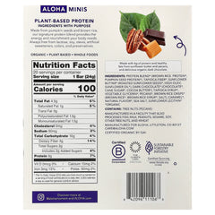 Aloha, Organic Protein Mini Bars, Chocolate Caramel Pecan, 20 Bars, 0.85 oz (24 g) Each