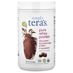 Simply Tera's, Pure Whey Protein, Dark Chocolate, 24 oz (680 g)