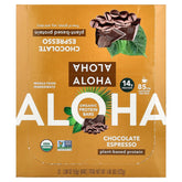 Aloha, Organic Protein Bars, Chocolate Espresso, 12 Bars, 1.98 oz (56 g) Each