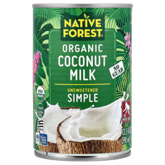Native Forest, Organic Coconut Milk, Simple, Unsweetened, 13.5 fl oz (398 ml)