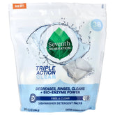 Seventh Generation, Dishwasher Detergent Packs, Free & Clear, 36 Packs, 21.3 oz (604 g)