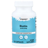 Vitacost, Biotin, 5,000 mcg, 120 Capsules