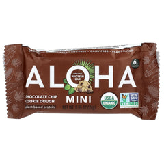 Aloha, Organic Protein Mini Bars, Chocolate Chip Cookie Dough, 20 Bars, 0.85 oz (24 g) Each