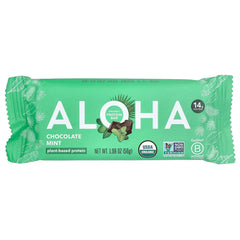 Aloha, Organic Protein Bars, Chocolate Mint, 12 Bars, 1.98 oz (56 g) Each