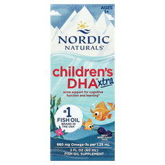 Nordic Naturals, Children's DHA™ Xtra, Ages 1+, Great Berry Punch, 2 fl oz (60 ml)