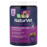 NaturVet, Hip & Joint, Advanced Joint Care with Glucosamine, For Dogs & Cats, Bacon & Chicken, 180 Soft Chews, 15.2 oz (432 g)