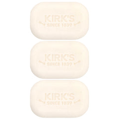 Kirk's, 100% Premium Coconut Oil Castile Bar Soap, Original Fresh, 3 Bars, 4 oz (113 g) Each