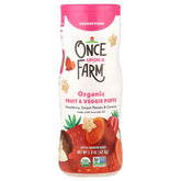 Once Upon A Farm, Organic Fruit & Veggie Puffs, Crawler, Strawberry, Sweet Potato & Coconut, Unsweetened, 1.5 oz (42.5 g)