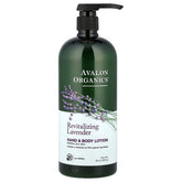Avalon Organics, Hand & Body Lotion, Revitalizing Lavender, 32 oz (907 g)