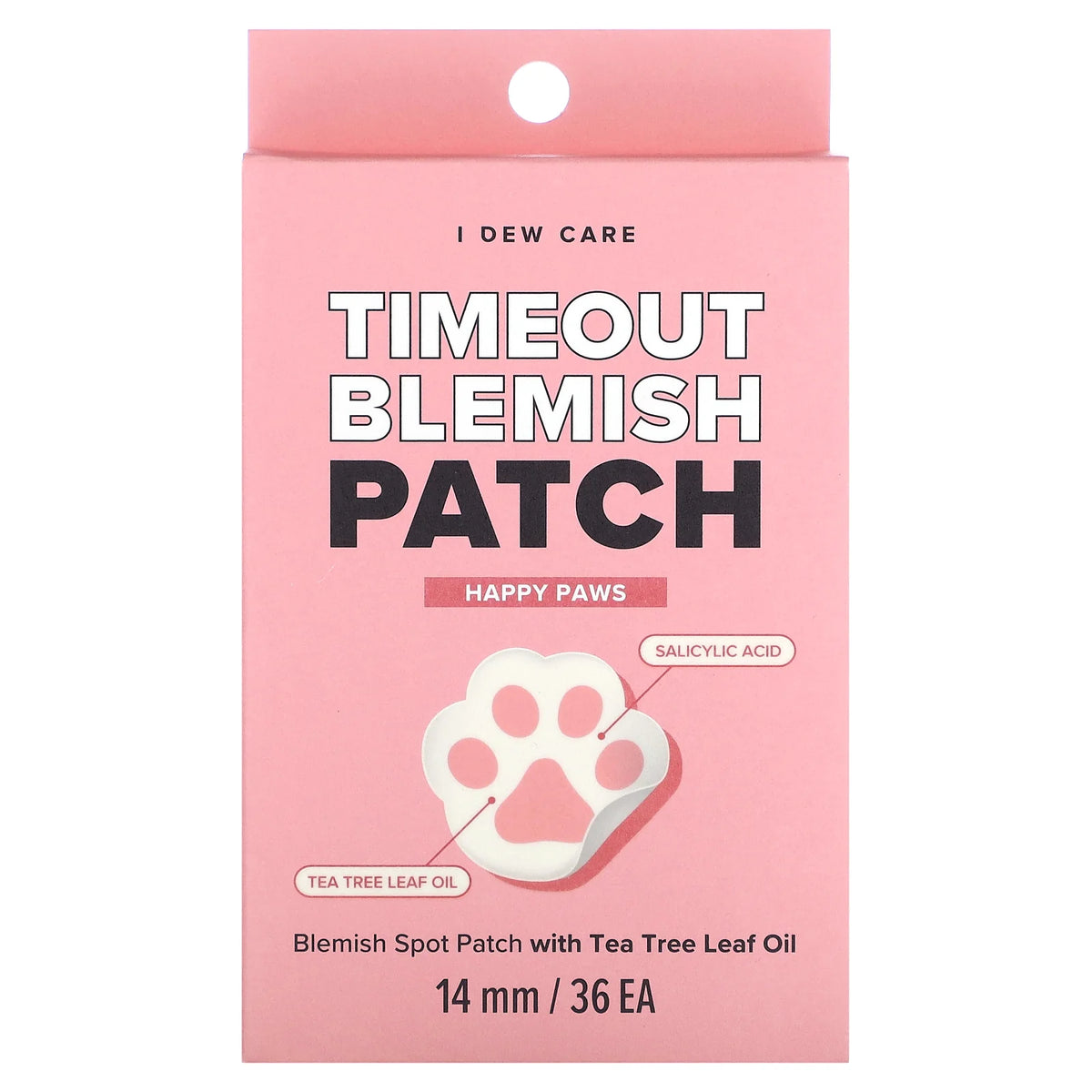 I Dew Care, Timeout Blemish Patch, Happy Paws, 36 Patches