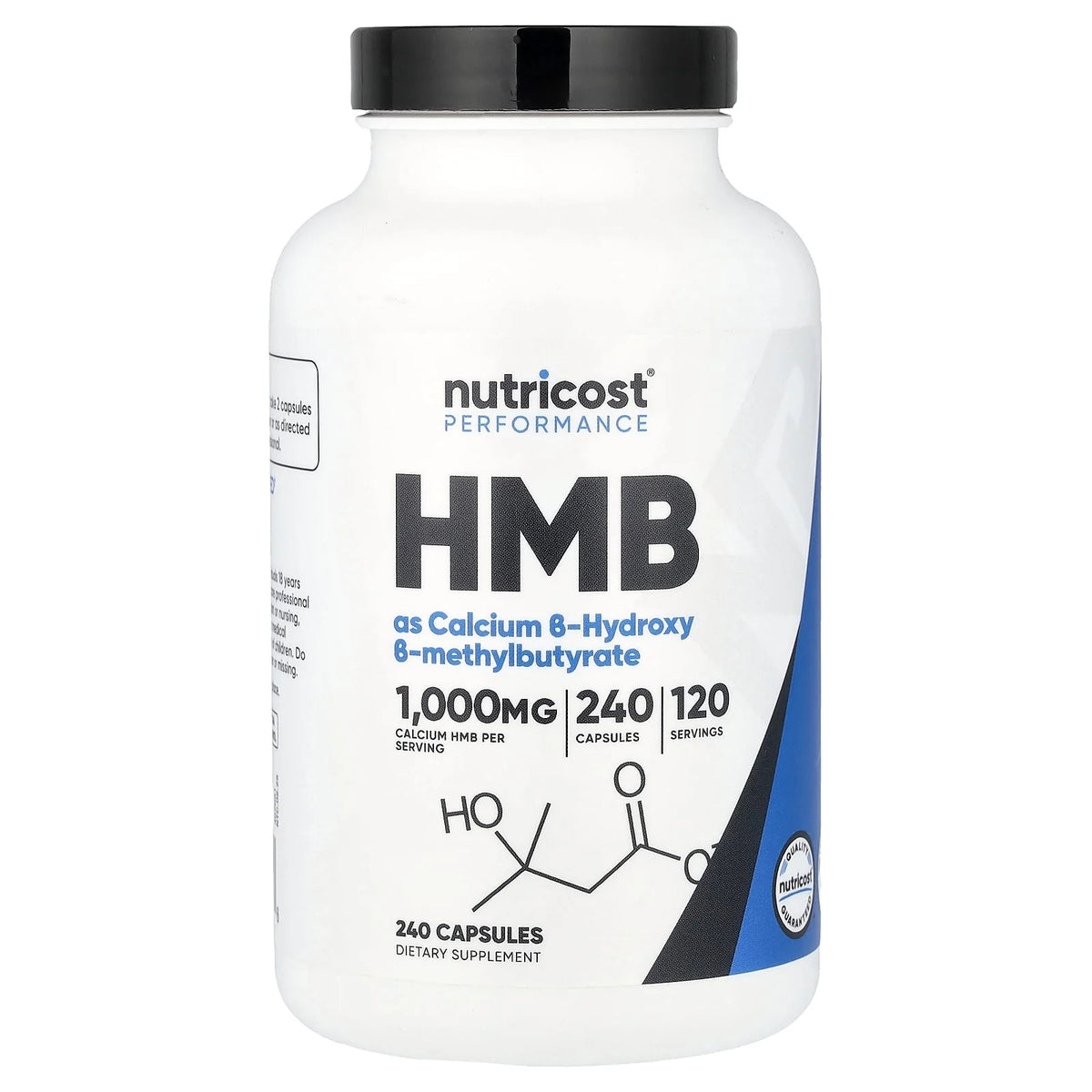 Nutricost, HMB, 240 Capsules (500 mg per Capsule)