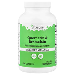 Vitacost, Quercetin & Bromelain, 250 Capsules