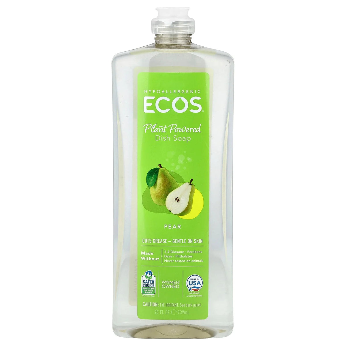Ecos®, Plant Powered Dish Soap, Pear, 25 fl oz (739 ml)