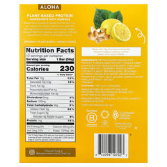 Aloha, Organic Protein Bars, Lemon Cashew, 12 Bars, 1.98 oz (56 g) Each