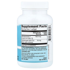 Vitacost, Vitamin K2, MK-7 With Nattokinase, 200 Softgels