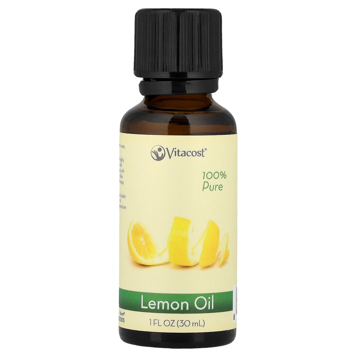 Vitacost, 100% Pure Lemon Oil, 1 fl oz (30 ml)
