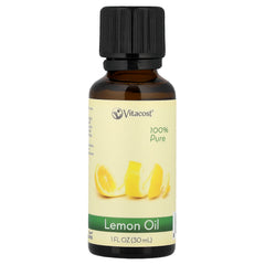 Vitacost, 100% Pure Lemon Oil, 1 fl oz (30 ml)