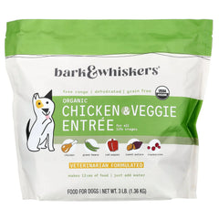 Dr. Mercola, Bark & Whiskers®, Organic Chicken & Veggie Entree, For Dogs, 3 lb (1.36 kg)