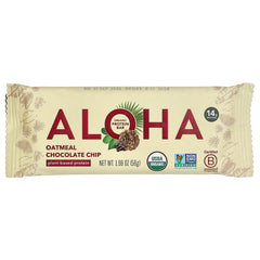 Aloha, Organic Protein Bars, Oatmeal Chocolate Chip, 12 Bars, 1.98 oz (56 g) Each