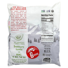 Boulder Canyon, Avocado Oil Kettle Style Potato Chips, Classic Sea Salt, 6 Bags, 1.25 oz (35.4 g) Each