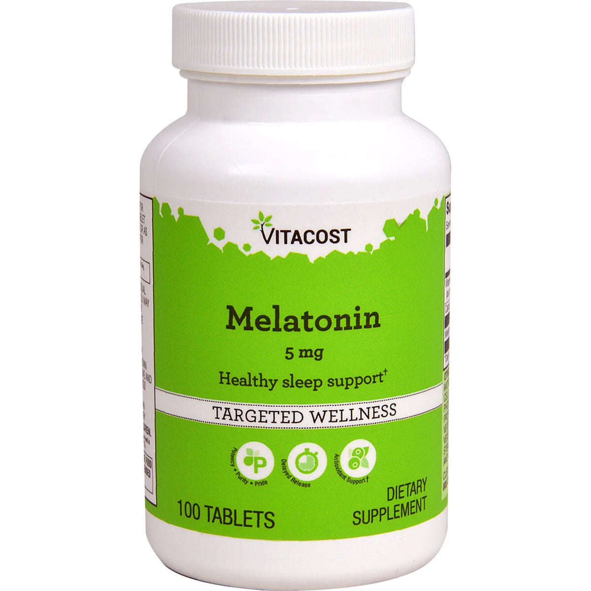 Vitacost, Melatonin, 5 mg, 100 Tablets