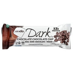 NuGo Nutrition, Dark® Protein Bars, Chocolate Chocolate Chip, 12 Bars, 1.76 oz (50 g) Each