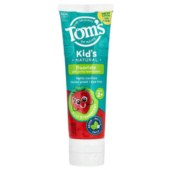 Tom's of Maine, Kid's Natural Fluoride Anticavity Toothpaste, Ages 2+, Silly Strawberry, 5.1 oz (144 g)