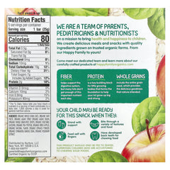 Happy Family Organics, Happy Tot®, Fiber & Protein Gluten Free Oat Bar, For 2 Years & Up, Organic Apples & Spinach, 5 Bars, 0.88 oz (25 g) Each